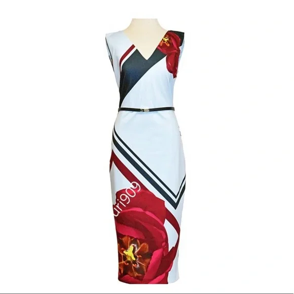 bodycon dress ted baker Cut Out Long Sleeve Bodycon Mini Dress - Nude